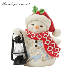 Snowman Oversized Lantern Pint Jim Shore Heartwood Creek 6017298
