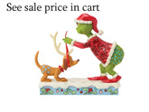 Enesco Dr. Seuss Grinch by Jim Shore Tying Reindeer Antlers on Max 6018955