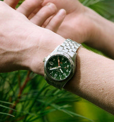 Seiko 5 Sports SS Automatic GMT Green Dial HDB001