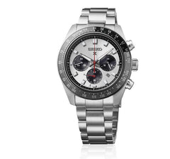 Seiko Prospex Speedtimer SS Solar Chronograph Silver Dial HBJ001