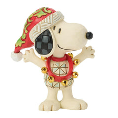 Enesco Peanuts by Jim Shore Snoopy with Jingle Bells Miniature 6018689