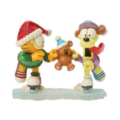 Enesco Garfield by Jim Shore Garfield, Odie and Pooky Ice Skating 6018797