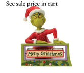 Enesco Dr. Seuss Grinch by Jim Shore Rotating Message Sign 6018960