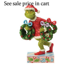 Enesco Dr. Seuss Grinch by Jim Shore Stealing Christmas Wreaths 6018963