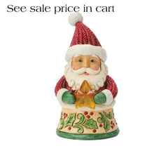 Enesco Jim Shore Heartwood Creek Santa Holding a Star Miniature 6019326