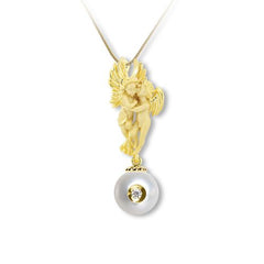 Angel's Kiss Collection: Diamond in a Pearl 4726YW Pearl Pendant
