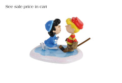 Department 56 Peanuts Village Accessories Lucy and Schroeder Have a Pretty Face 6018320
