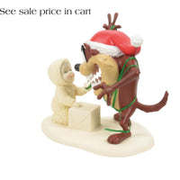 Department 56 Snowbabies Looney Tunes Taz Hungry for Ribbon 6016028