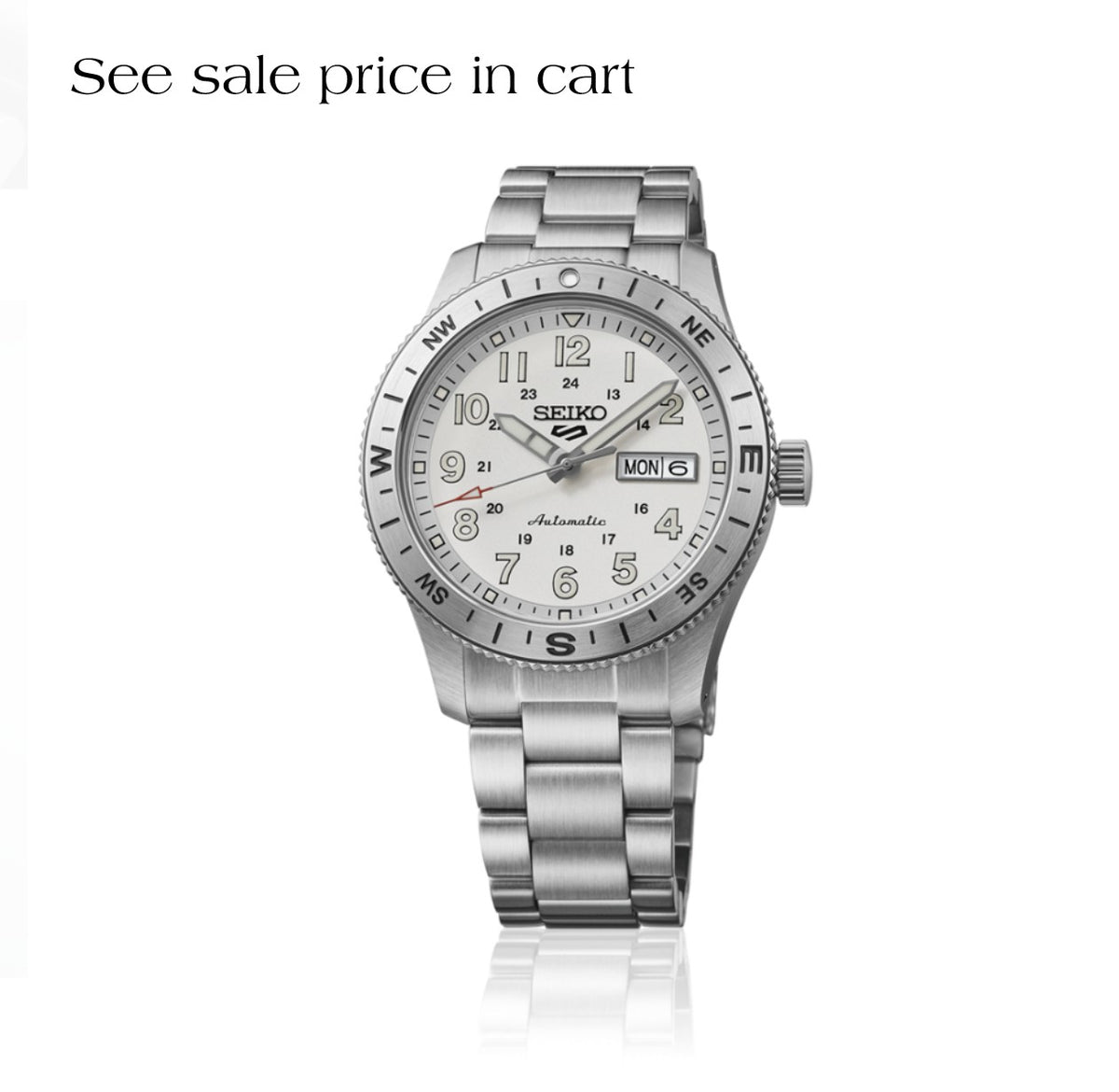 Seiko 5 Sports SS Automatic White Dial HDB007