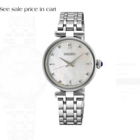 Seiko Diamonds SS Quartz Mother Pearl Dial HGH005