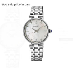 Seiko Diamonds SS Quartz Mother Pearl Dial HGH005