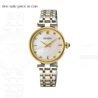 Seiko Diamonds TT Quartz Mother of Pearl Dial HGH007