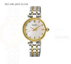 Seiko Diamonds TT Quartz Mother of Pearl Dial HGH007
