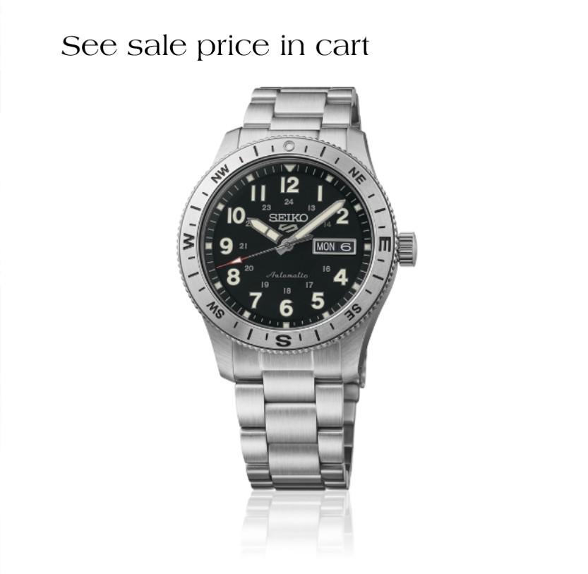 Seiko 5 Sports SS Automatic Black  Dial HDB006