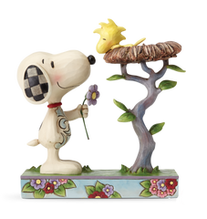 Jim Shore Peanuts Snoopy With Woodstock in Nest 4054079