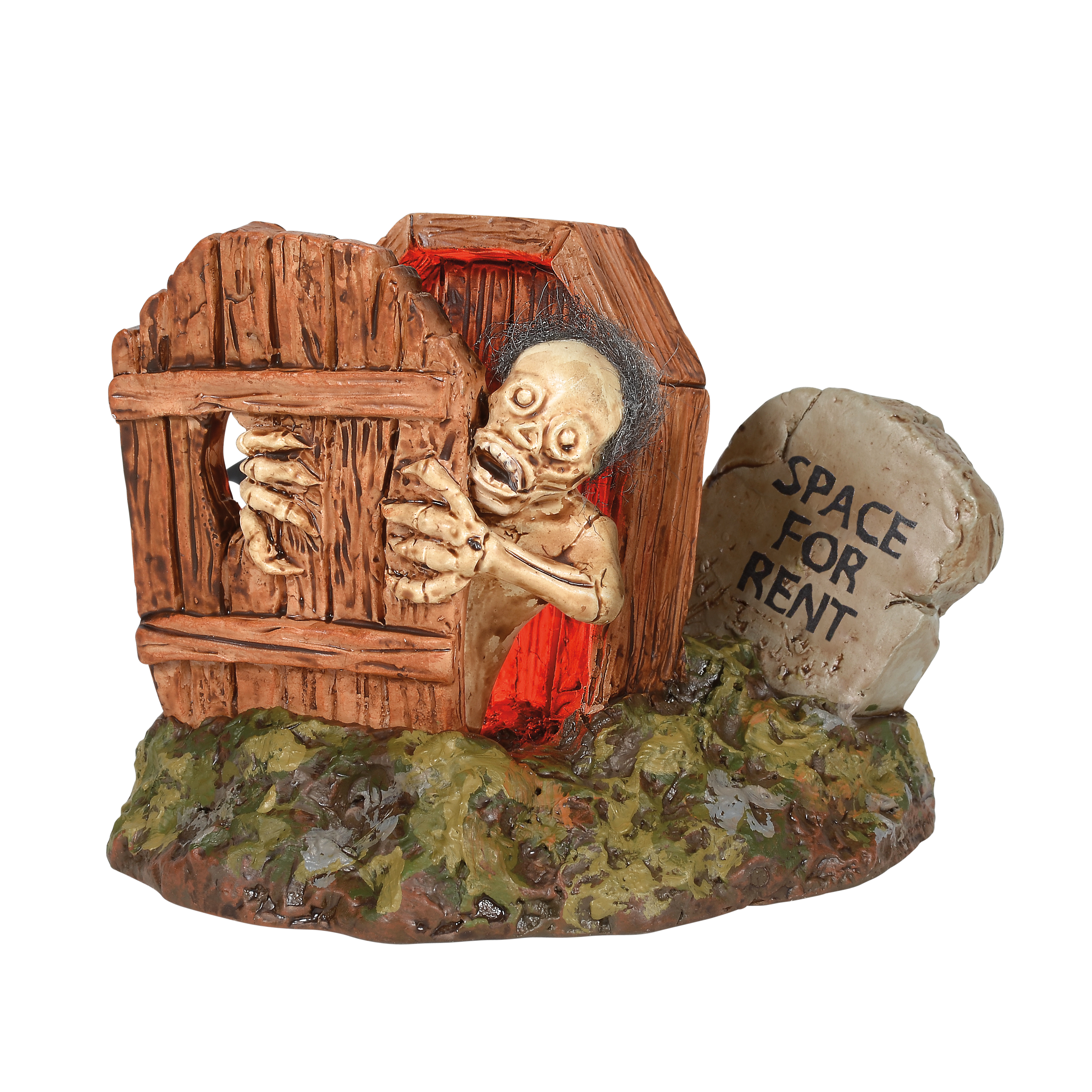 Halloween Village Accessories Lit Haunted Exit 6005560