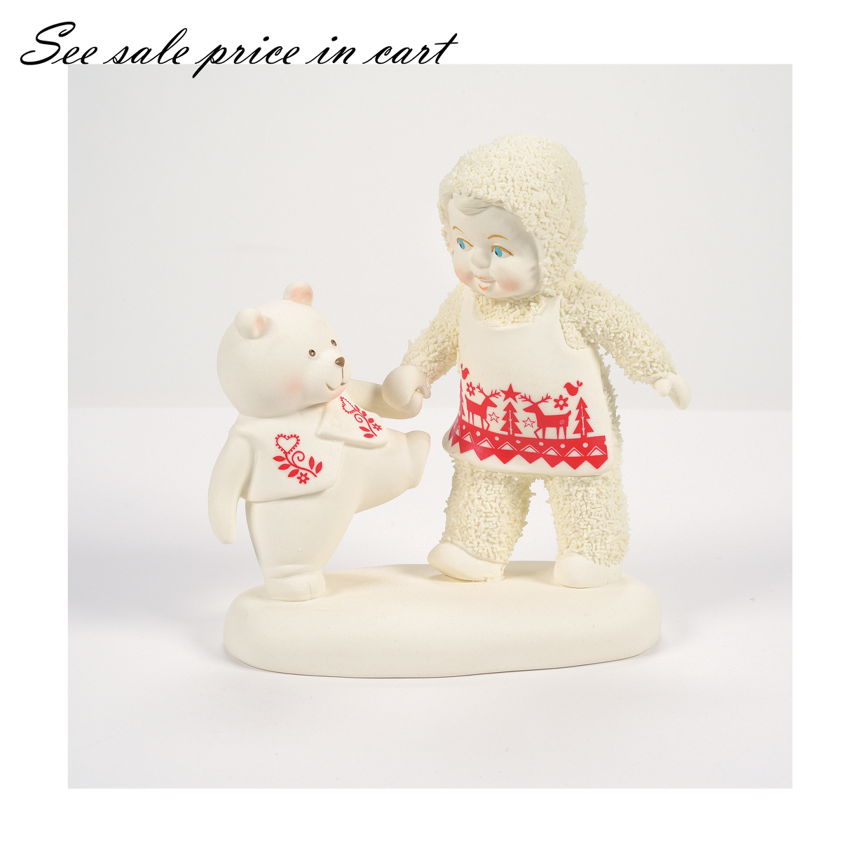 Snowbabies Strolling hand in hand Teddy Bear 6008645