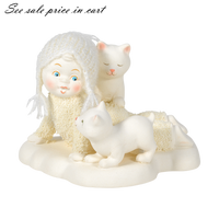 Itty Bitty Kitty Crossing Snowbabies 6005807