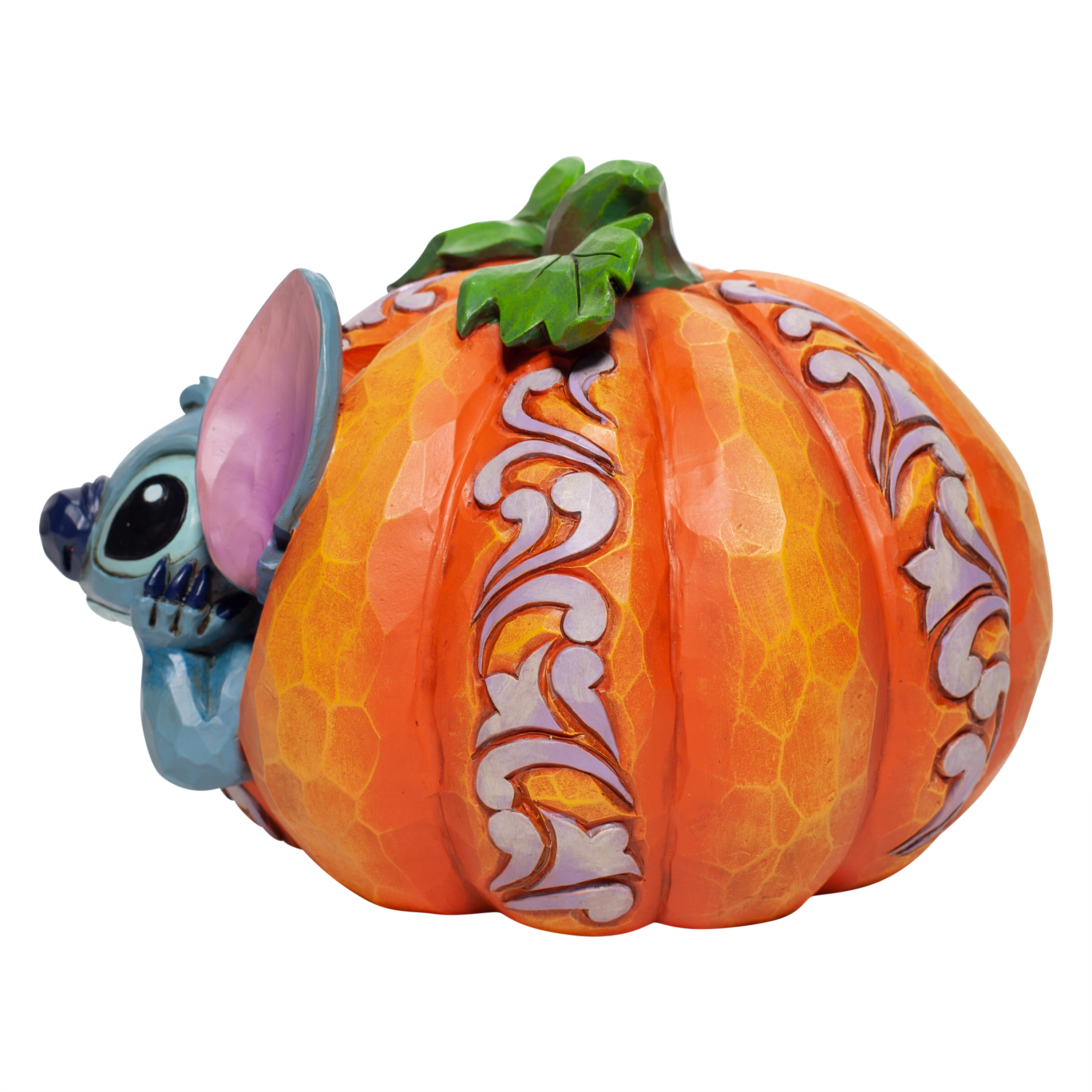 Jim Shore Disney Traditions Stitch in Jack o Lantern 6007080