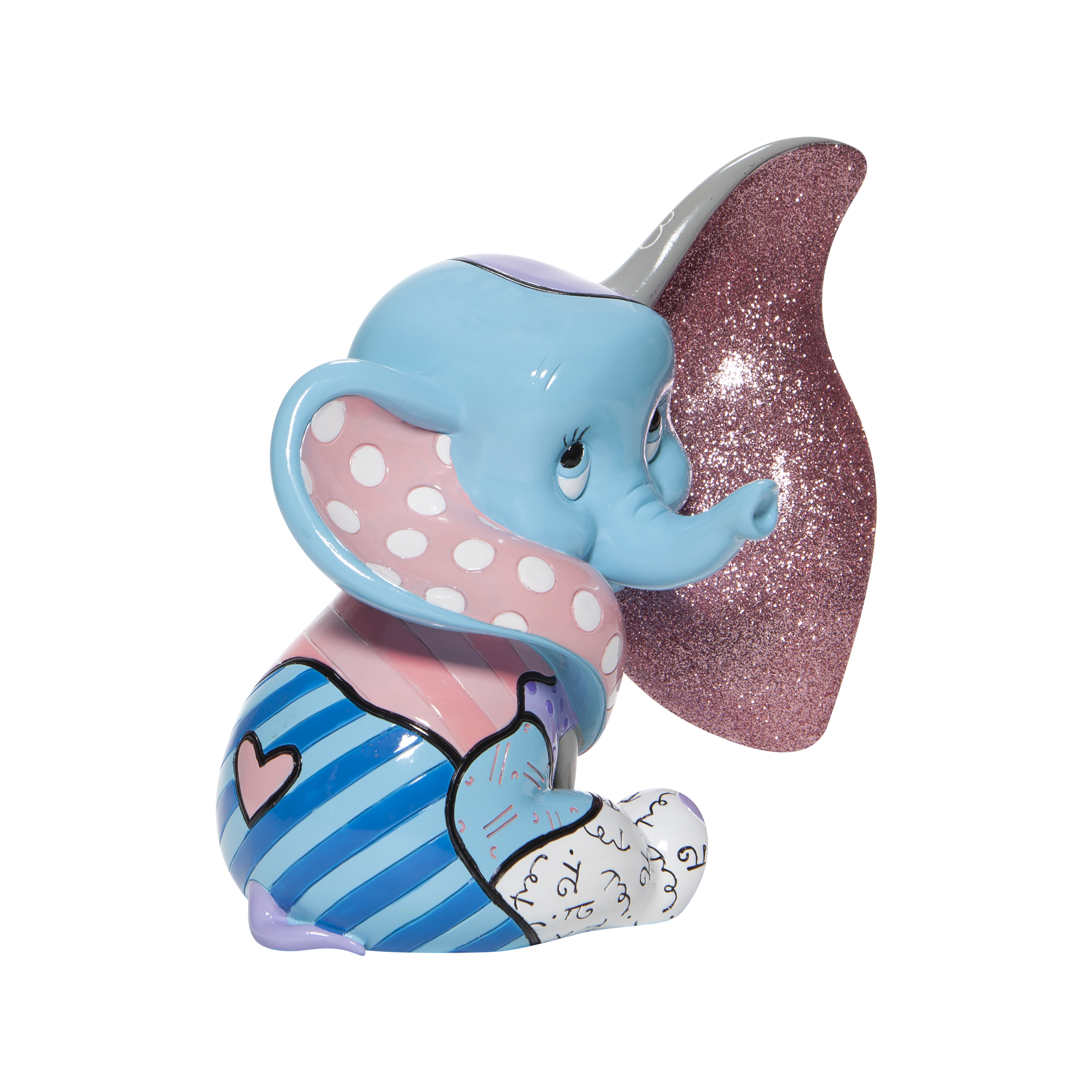 Britto Baby Dumbo Sitting Pose Glitter Figurine 6007096