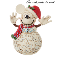 MICKEY MOUSE SNOWMAN Snowy Smiles Disney Traditions 6008976