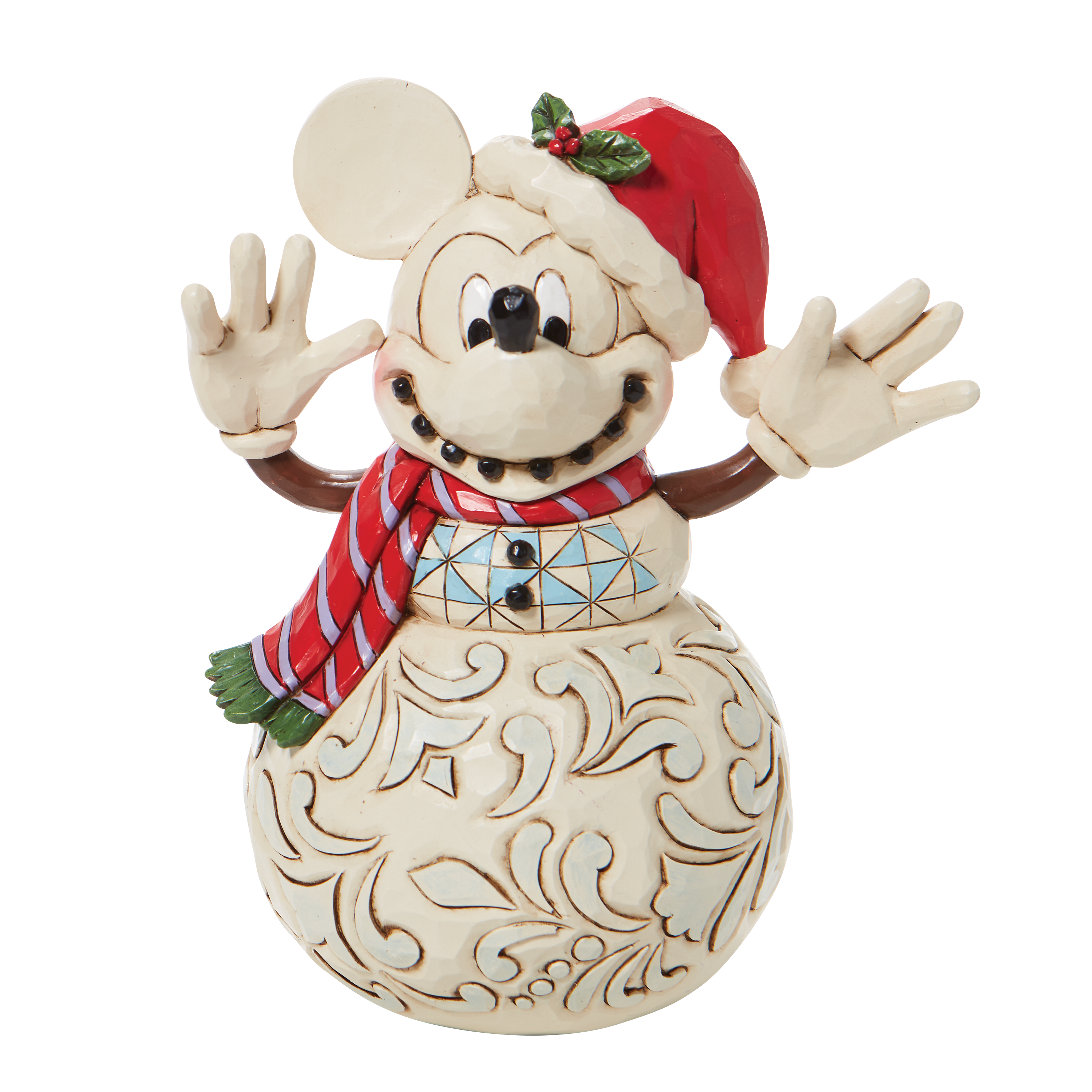 MICKEY MOUSE SNOWMAN Snowy Smiles Disney Traditions 6008976