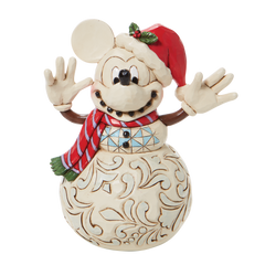 MICKEY MOUSE SNOWMAN Snowy Smiles Disney Traditions 6008976