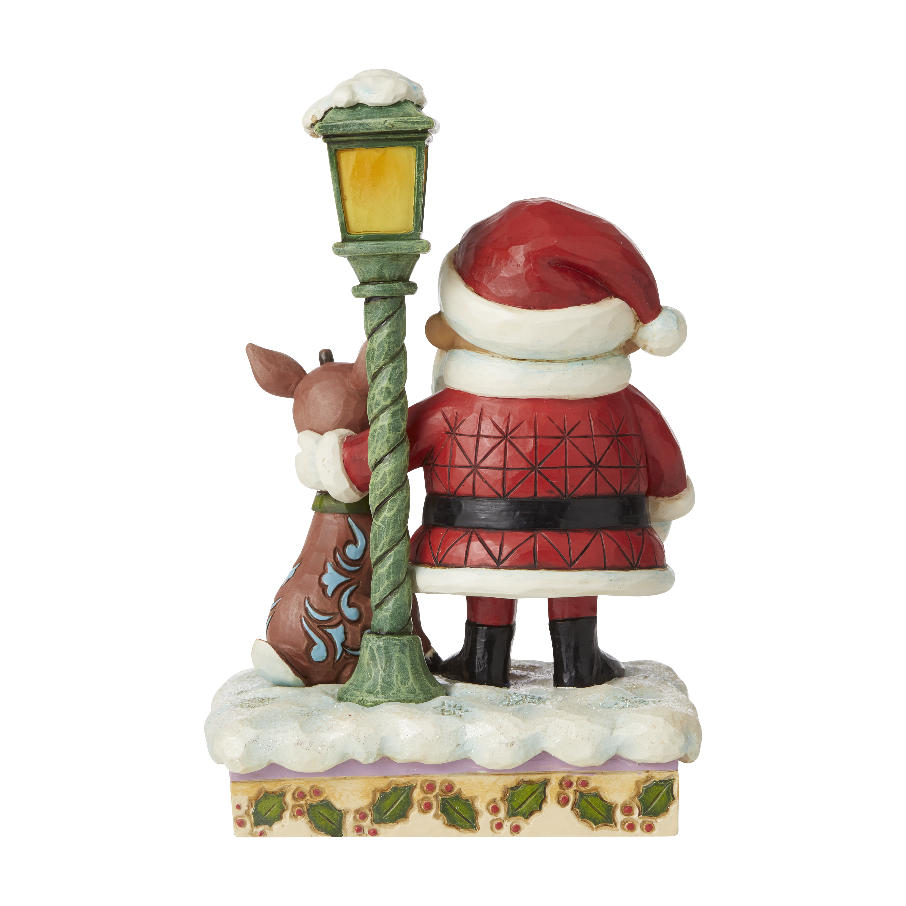 Rudolph & Santa Lite Up Lamp Post 6009110