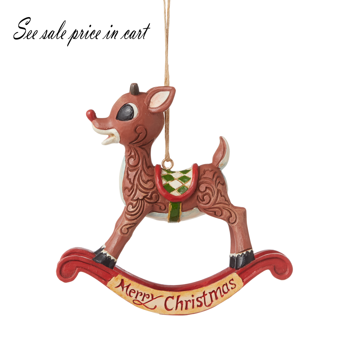 Rudolph as rocking horse Ornament 6009114