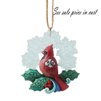 wonderlnd cardinal/snowflakeor jim shore heartwood creek 6009490