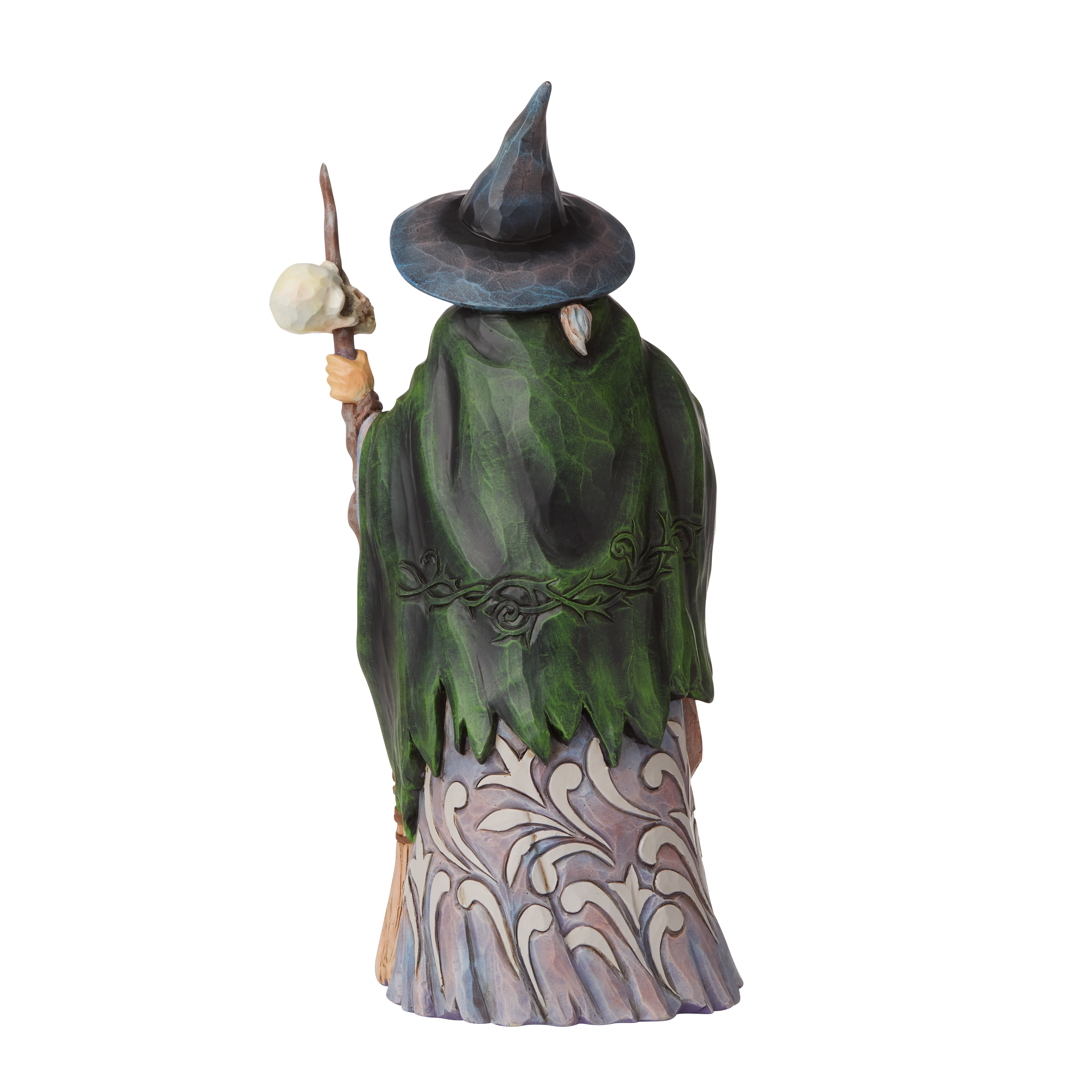 Witch with broom and skull 6009507