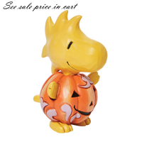 Jim Shore Peanuts Woodstock Pumpkin Mini Figurine 6010319