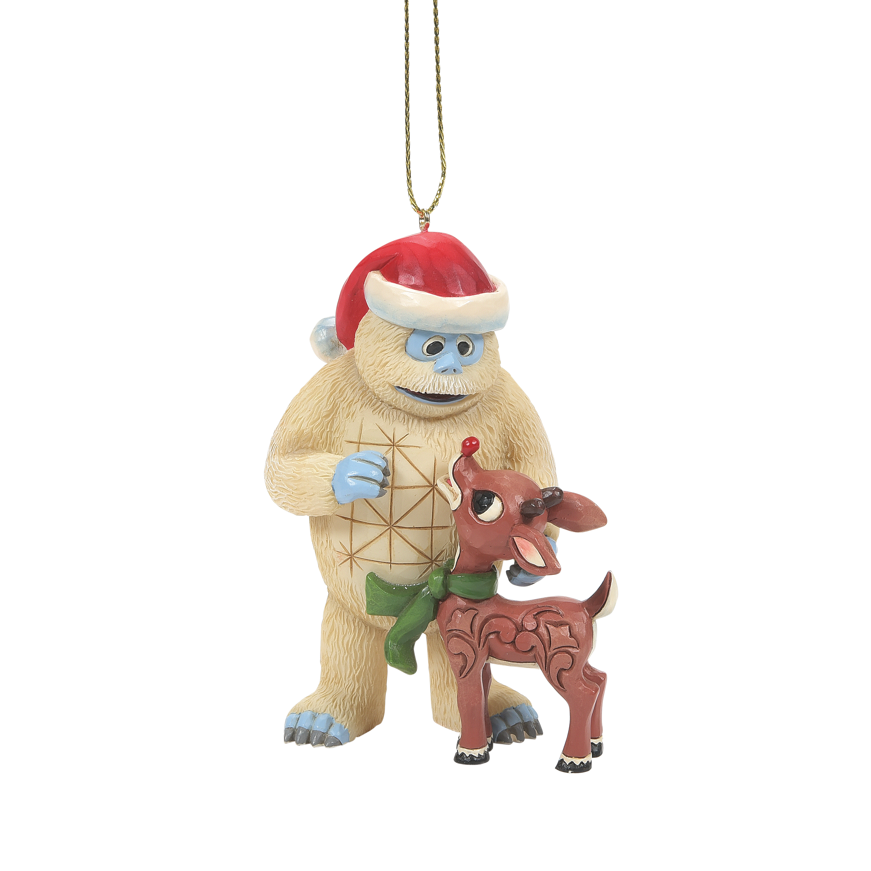 Jim Shore Rudolph and Bumble Hanging Ornament 6010718