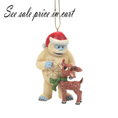 Jim Shore Rudolph and Bumble Hanging Ornament 6010718