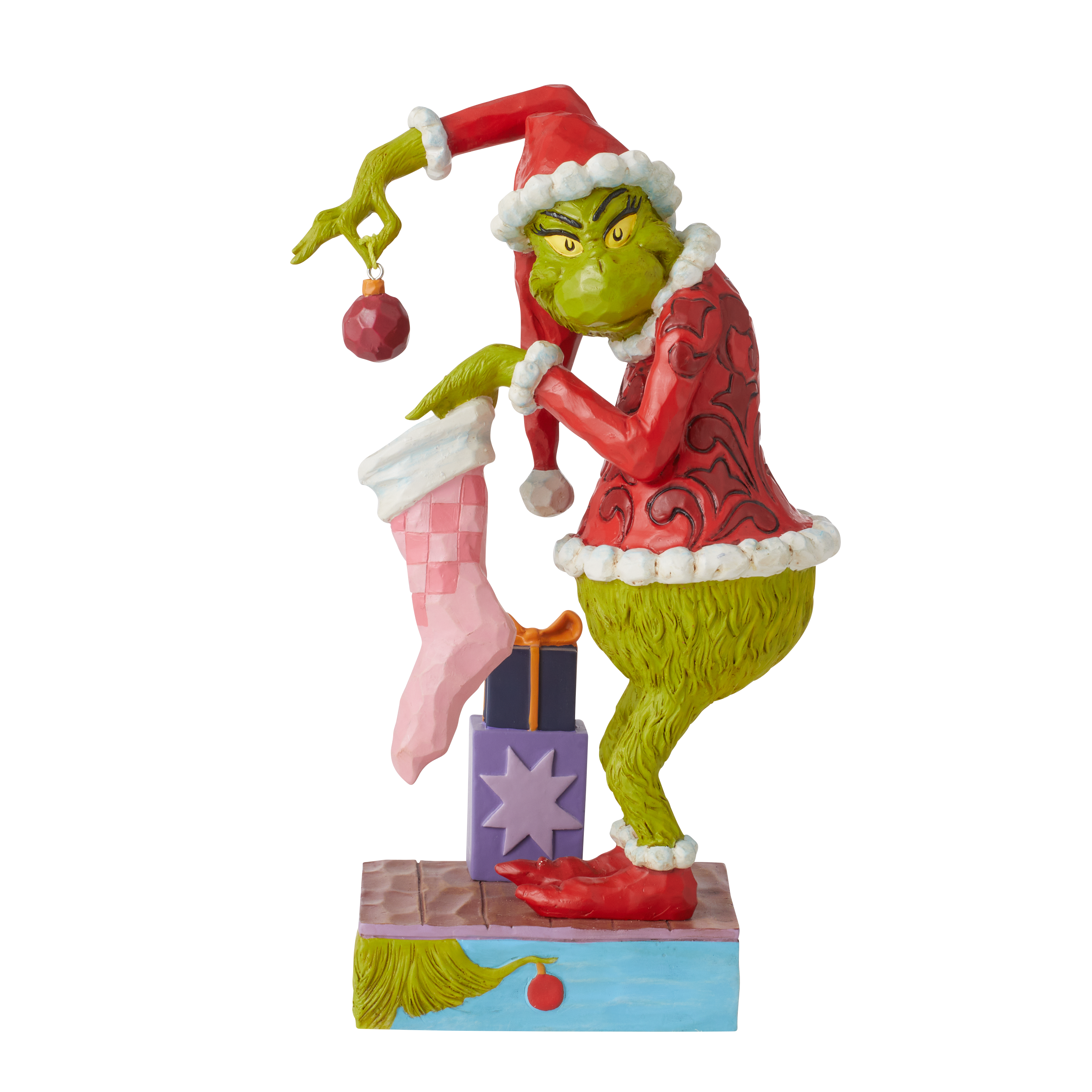 Grinch By Jim Shore Grinch Stealing Ornament Figurine 6010781