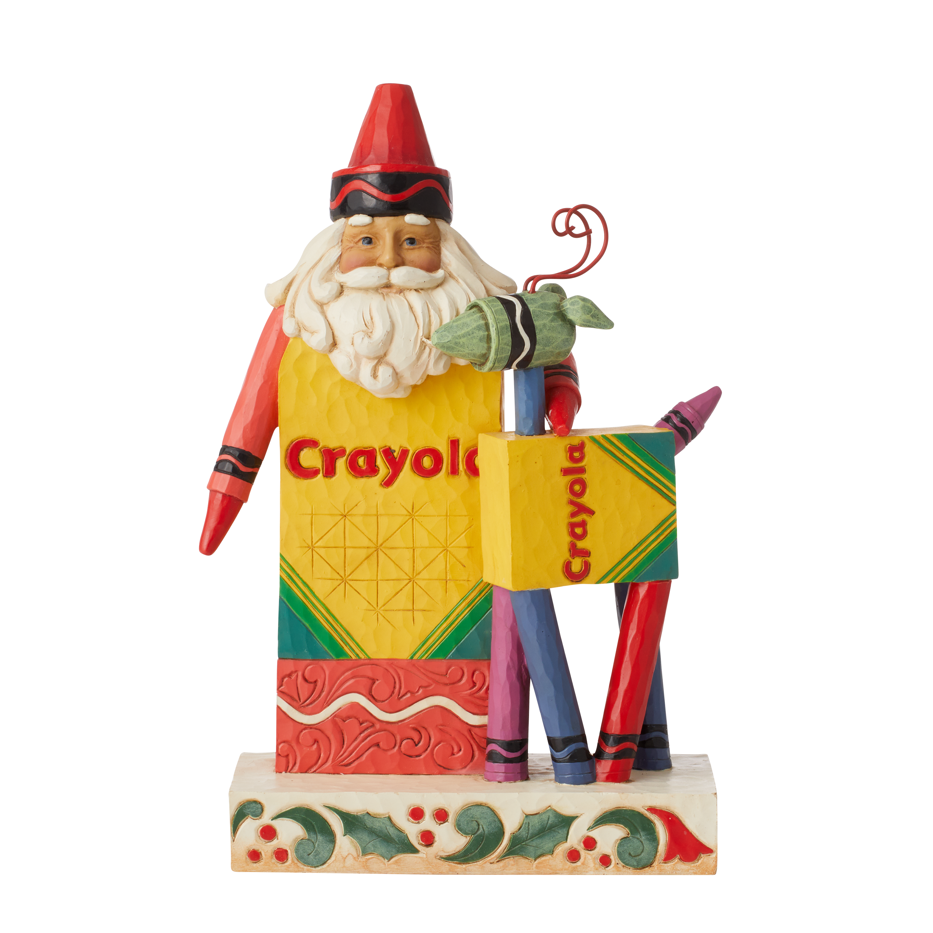 Crayola Santa With Reindeer Figurine 6011237