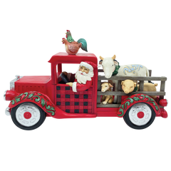 Jim Shore Country Living Santa Driving Truck 6011739