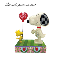 Jim Shore Peanuts Woodstock Snoopy Heart Balloon  6011948