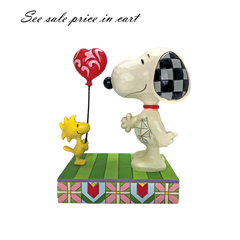 Jim Shore Peanuts Woodstock Snoopy Heart Balloon  6011948