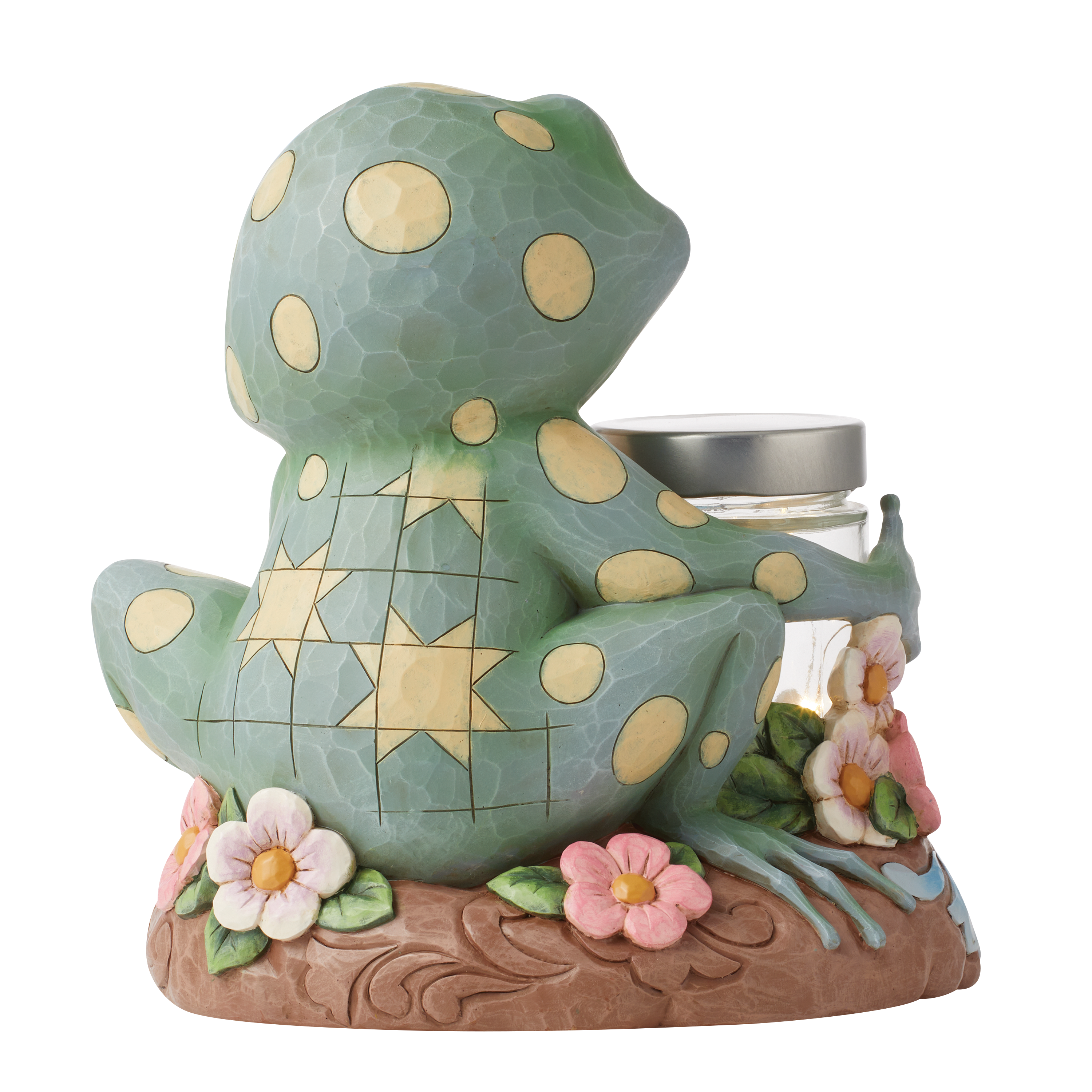 Heartwood Creek Frog With Jar of Fireflies Figurine 6014431