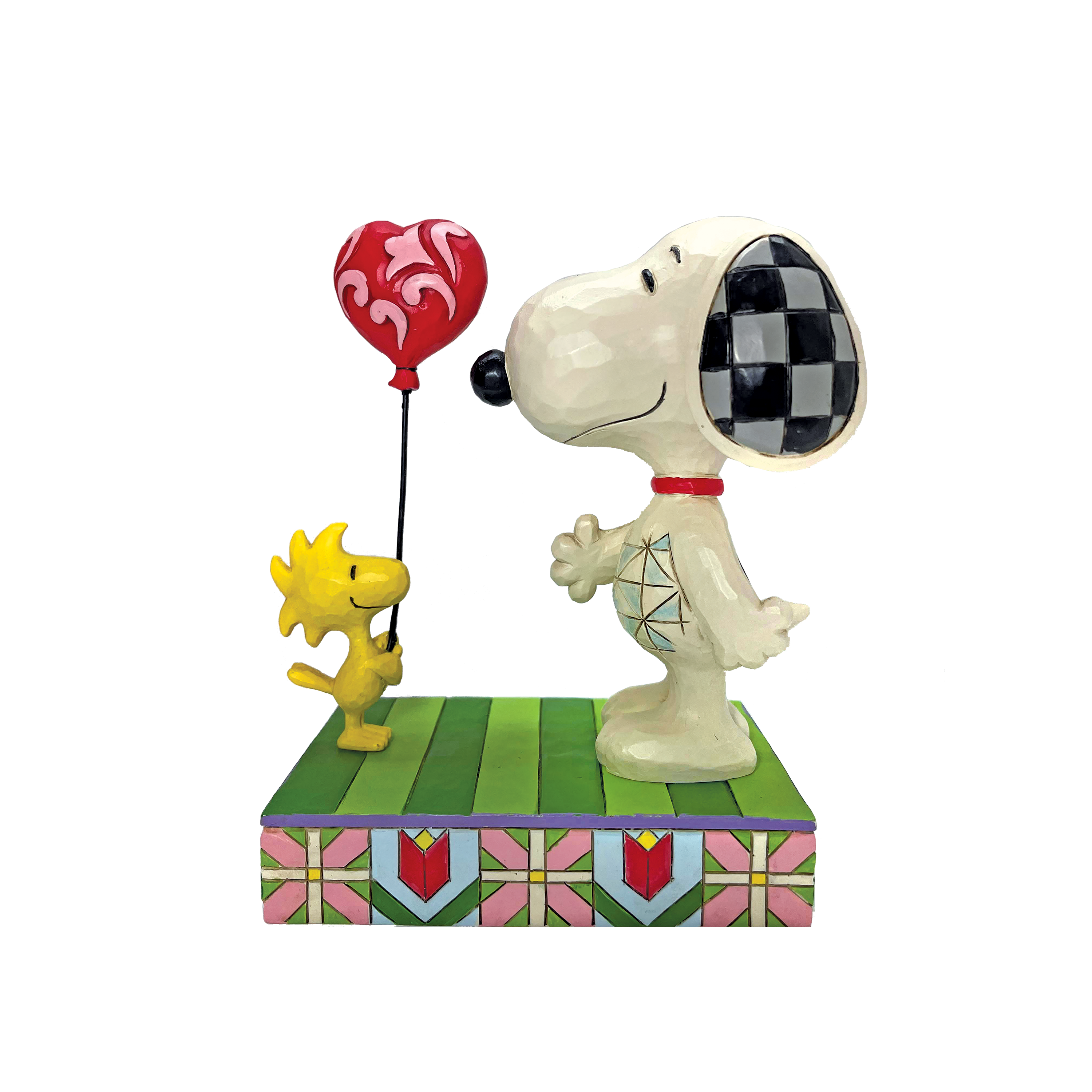 Jim Shore Peanuts Woodstock Snoopy Heart Balloon  6011948