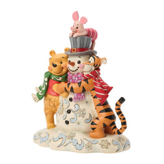 Enesco Disney Traditions Winnie The Pooh and Friends with Snowman 6018716