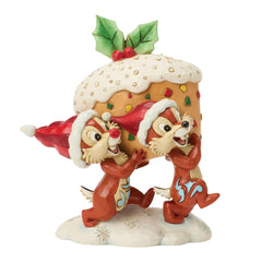 Enesco Disney Traditions by Jim Shore Chip and Dale Carrying a Fruit Cake 6018718