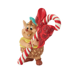 Enesco Disney Traditions by Jim Shore Cinderella Gus Holding a Candy Cane Miniature 6018720