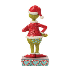 Enesco Dr. Seuss Grinch by Jim Shore Holding a Broken Candy Cane 6018951