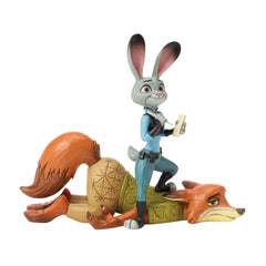 Enesco Disney Traditions by Jim Shore Zootopia Judy and Nick Figurine, 4.625 Inch, Multicolor