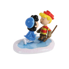 Department 56 Peanuts Village Accessories Lucy and Schroeder Have a Pretty Face 6018320
