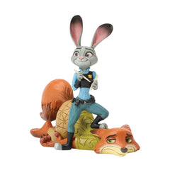 Enesco Disney Traditions by Jim Shore Zootopia Judy and Nick Figurine, 4.625 Inch, Multicolor