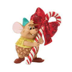 Enesco Disney Traditions by Jim Shore Cinderella Gus Holding a Candy Cane Miniature 6018720