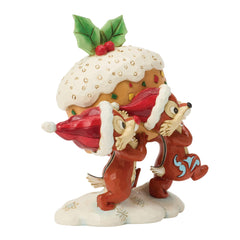 Enesco Disney Traditions by Jim Shore Chip and Dale Carrying a Fruit Cake 6018718